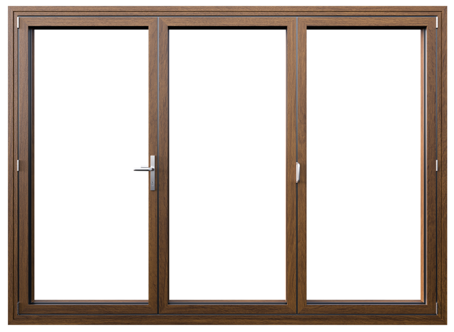 Aluview Fold - Golden Oak